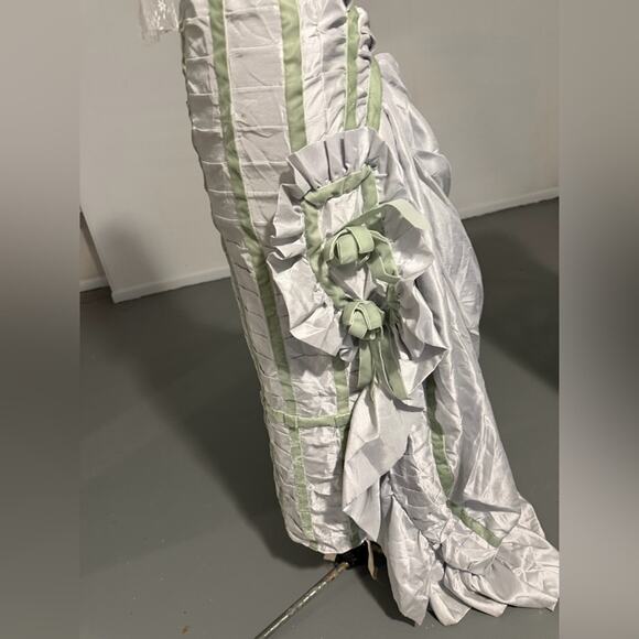 Vintage Dresses & Skirts - Final price* Gilded Age 1870s Victorian Walking Gown